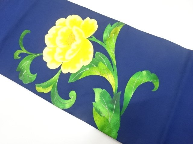 JAPANESE KIMONO / FLOWER / GRASS PATTERN WEAVING NAGOYA OBI